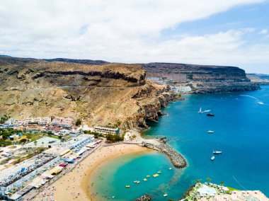 Puerto Mogan kasaba Gran Canaria ada
