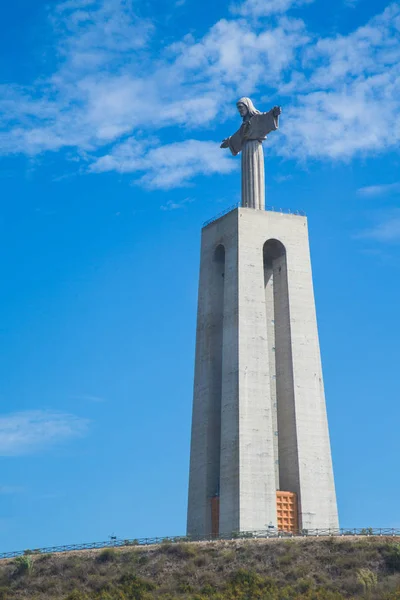 Pomnik Cristo Rei Chrystusa Jezusa Lizbona Portugalia — Zdjęcie stockowe