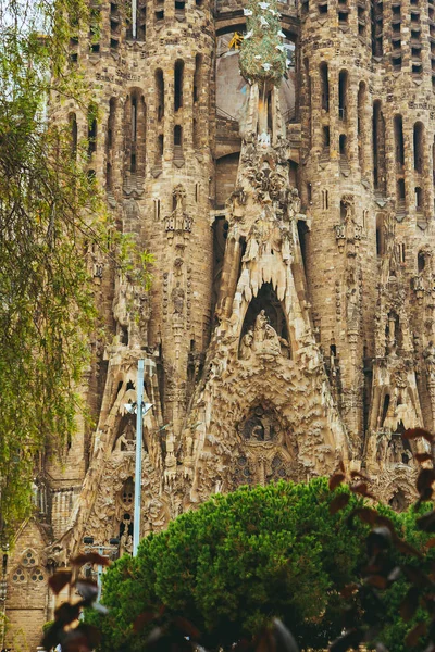 Καταπληκτικό Λεπτομέρειες Σαγράδα Φαμίλια Στη Βαρκελώνη — Φωτογραφία Αρχείου