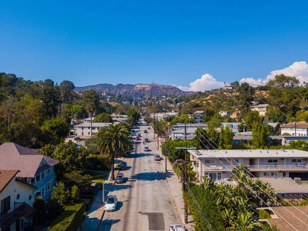 Hollywood sign district in Los Angeles — Stockfoto