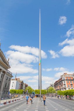 Güzel spire Dublin'de Merkezi. Işık Anıtı.