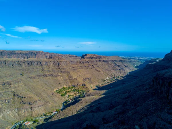 Falaises et grand canyon sur l'île de Gran Canaria — Photo