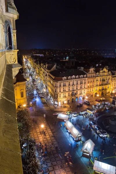 Starego Miasta Pradze Czech Republic Podczas Świąt Bożego Narodzenia Grudzień — Zdjęcie stockowe