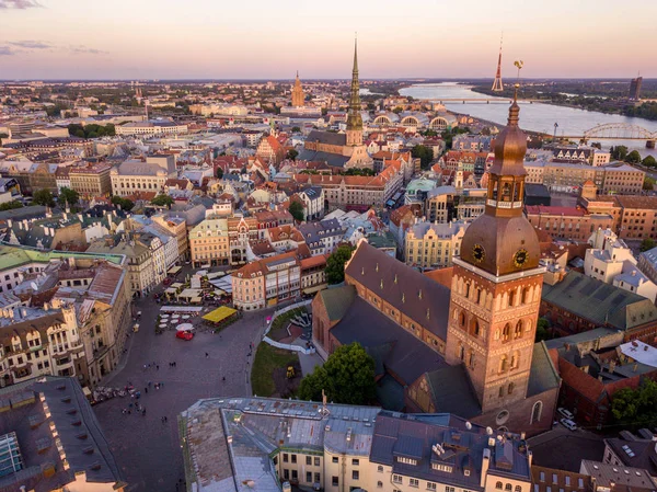 Riga old town square — Stock Photo, Image