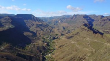 Şu İspanya Atlas Okyanusu'nda yol açar Grand Canyon Vadisi havadan görünümü.
