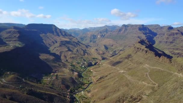 Vista Aérea Del Valle Del Gran Cañón Que Conduce Directamente — Vídeo de stock