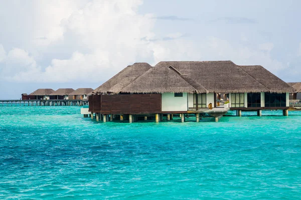 Okyanusu Klasik Villa Ada Güzel Görünüm Maldivler Üzerinde Villa — Stok fotoğraf