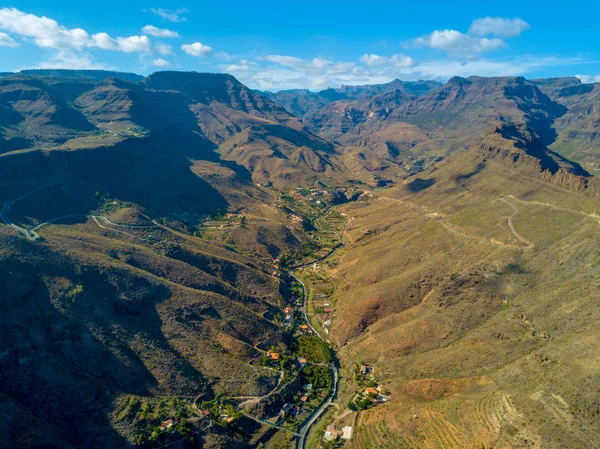 Falaises et grand canyon sur l'île de Gran Canaria — Photo