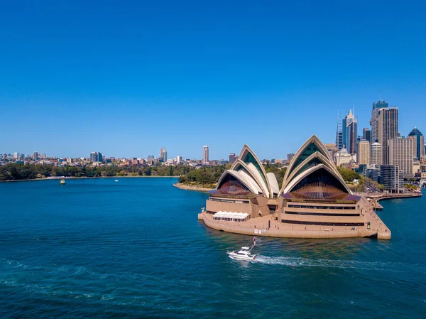 Beau Panorama Sur Quartier Portuaire Sydney Avec Pont Harbour Jardin — Photo