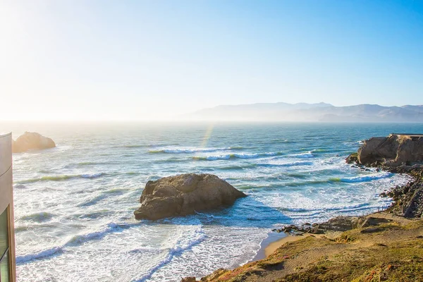 Increíble Vista Playa Del Océano Pacífico California Cerca San Francisco —  Fotos de Stock