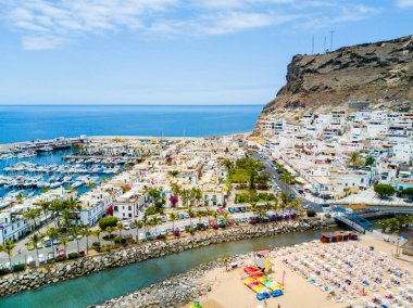 Puerto Mogan kasaba Gran Canaria ada