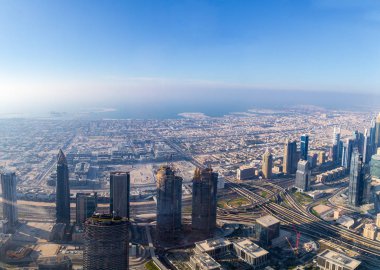 Dubai şehir sabah sahne