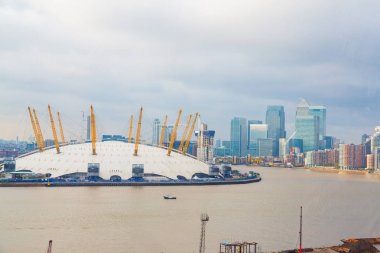 Londra'da O2 arenada havadan görünümü