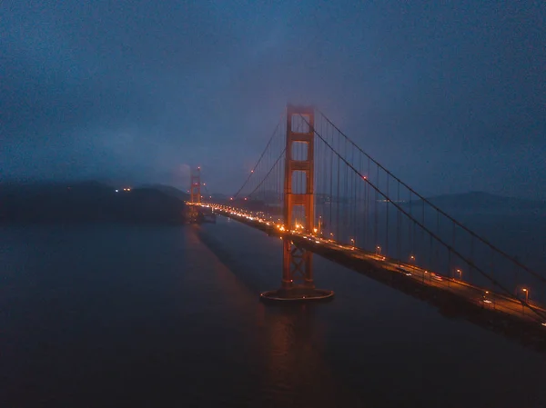 Stunning View Golden Gate Bridge San Francisco Alcatraz Island — Stock Photo, Image