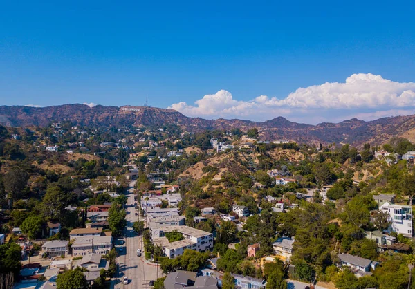 Hollywood signe quartier à Los Angeles — Photo