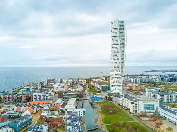 Vista aérea de Malmo — Fotografia de Stock