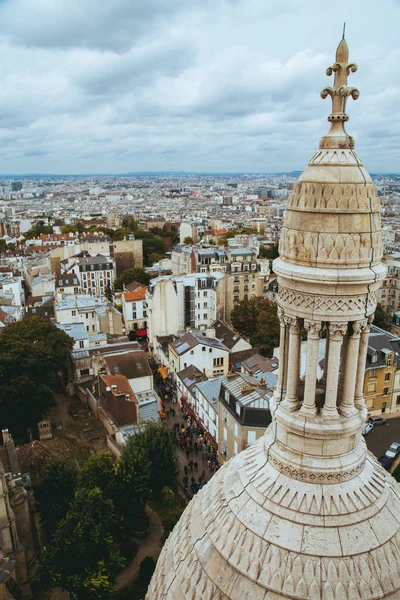 驚くべき都市のフランスのパリ 美しい空撮 — ストック写真