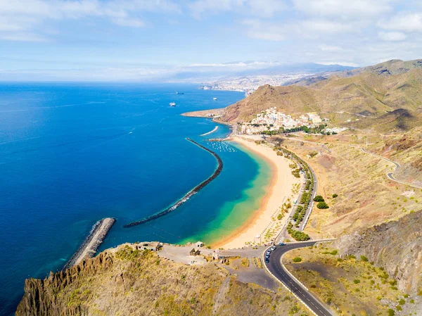 Teresitas Blick auf den Strand auf Teneriffa — Stockfoto