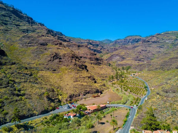 Route à travers le canyon des îles Gran Canaria — Photo