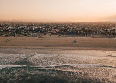 Venice beach Los Angeles güneş doğarken