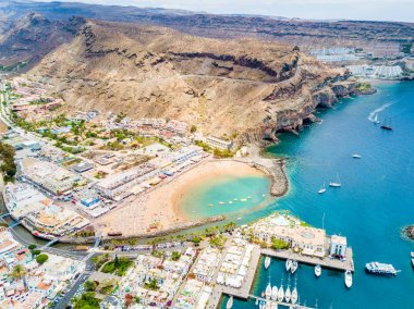 Puerto Mogan kasaba Gran Canaria ada
