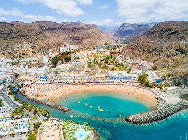 Puerto Mogan kasaba Gran Canaria ada