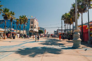 Los Angeles'taki muhteşem sanatsal Venedik Plajı bölgesinde. Amerika Birleşik Devletleri. 10 Nisan 2017.