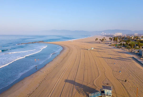 Sonnenaufgang am venezianischen Strand in los angeles — Stockfoto