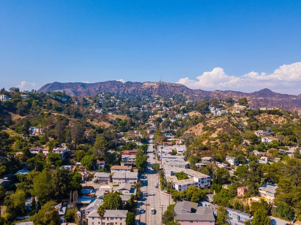 Los Angeles bölgesinde Hollywood işareti