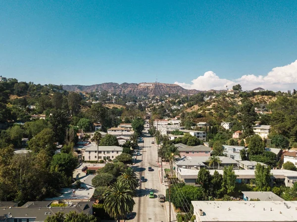 Los Angeles bölgesinde Hollywood işareti