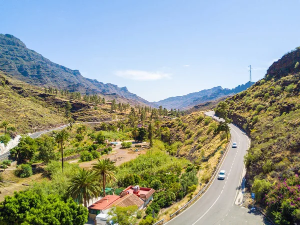 Route à travers le canyon des îles Gran Canaria — Photo