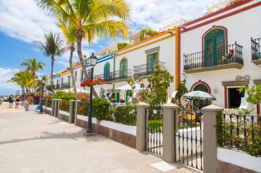 Puerto Mogan kasaba Gran Canaria ada