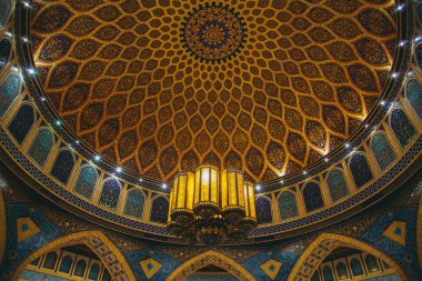Ibn Battuta alışveriş merkezi Dubai, geleneksel tarzı ile harika klasik arabica iç tasarım.