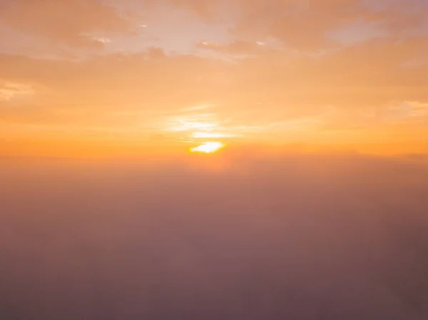 Wschód Słońca Nad Chmurami Mieście San Francisco California Romantyczny Widok — Zdjęcie stockowe