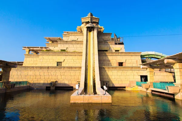 Blick Auf Den Aquaventure Wasserpark Des Atlantis Hotel Dubai Größtes — Stockfoto