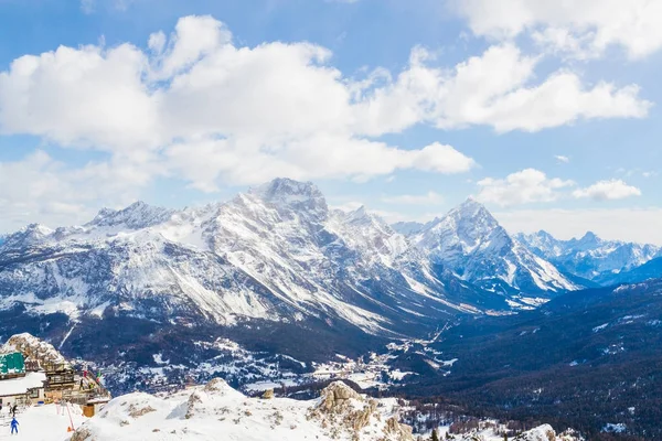 Belles Montagnes Dans Les Alpes Italie Pendant Hiver — Photo