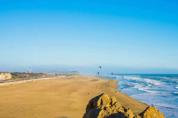 Incredibile Vista Sulla Spiaggia Dell Oceano Pacifico Dal Ristorante Cliff — Foto Stock