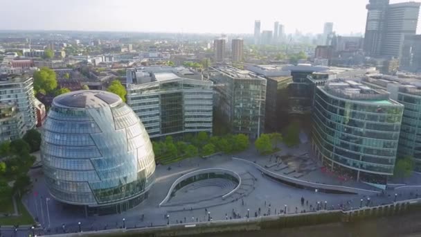 Vue Aérienne Imprenable Sur Ville Londres Haut Avec Dôme Musée — Video