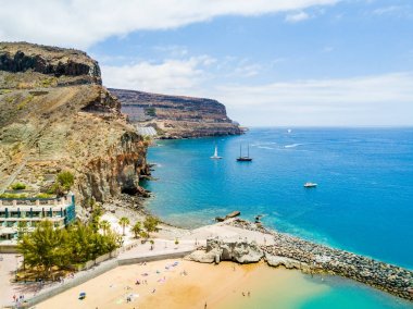 Puerto Mogan kasaba Gran Canaria ada