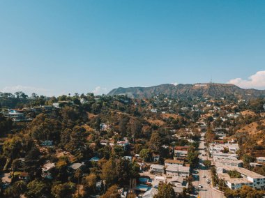 Los Angeles bölgesinde Hollywood işareti