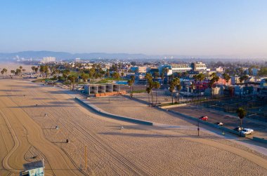 Venice beach Los Angeles güneş doğarken