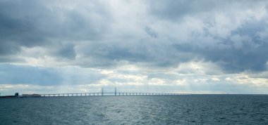 Öresund Köprüsü panoramik Malmo City