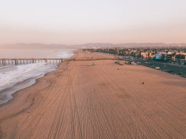 Venice beach Los Angeles güneş doğarken