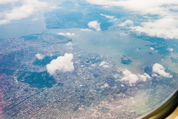 Güzel Hava Görünümünü San Francisco Kenti Yukarıdan — Stok fotoğraf