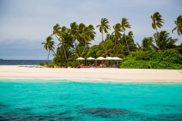 Tropical Island Underwater World Maldives Isla Paraíso — Foto de Stock
