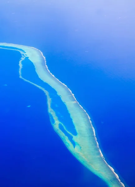 Increíble Vista Aérea Las Islas Atolón Desde Arriba Cerca Mauricio —  Fotos de Stock