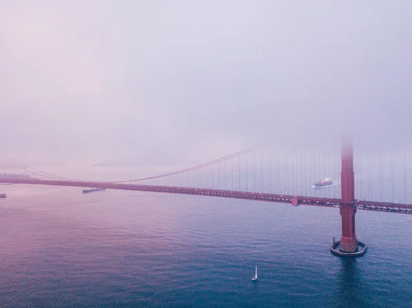 Vackra San Francisco Från Ovan Med Golden Gate Bridge Flygfoto — Stockfoto