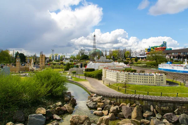 Park in the Mini Europe city in Brussel — Stock Photo, Image