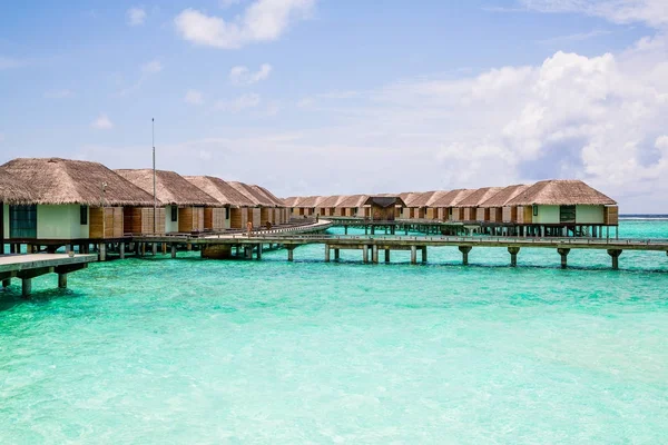 Okyanusu Klasik Villa Ada Güzel Görünüm Maldivler Üzerinde Villa — Stok fotoğraf