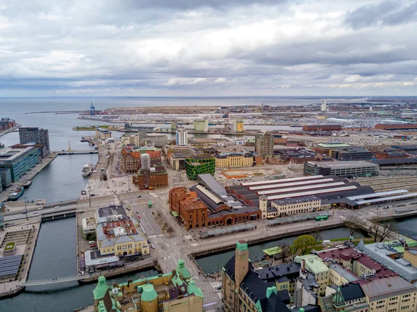 Malmö city Flygfoto — Stockfoto